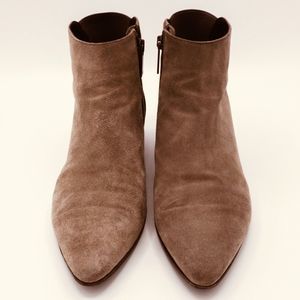 Aquatalia Slip-on Suede Ankle Boots, Tan Sz 9.5